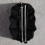 VITTORIA CRYSTAL CLUTCH IN SATIN