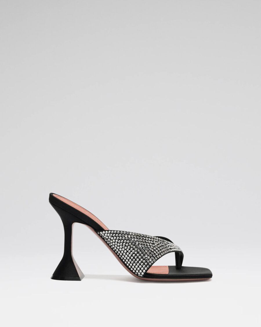 SHINOA 95 MULES IN SATIN