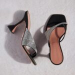 SHINOA 95 MULES IN SATIN