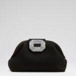 CAMELIA CLUTCH IN SATIN