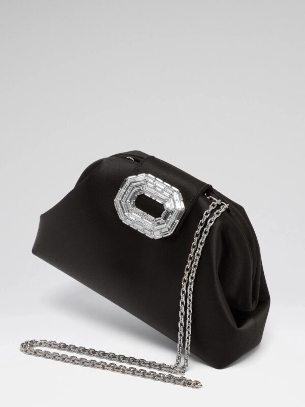 CAMELIA CLUTCH IN SATIN