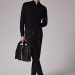 MERINO WOOL HALF ZIP SWEATER