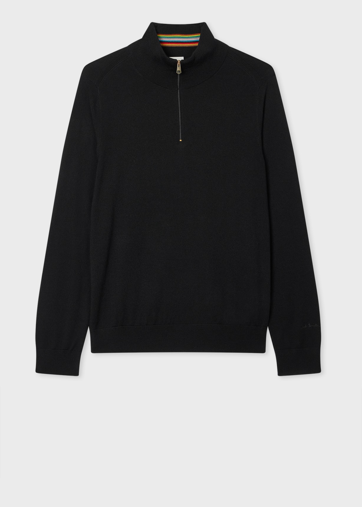 MERINO WOOL HALF ZIP SWEATER - Helga Design