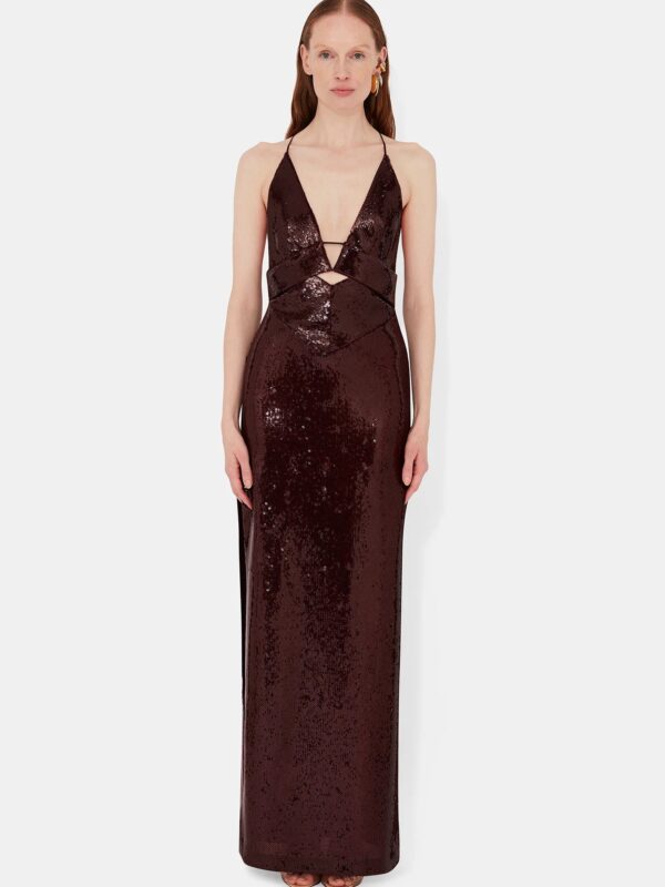 SEQUIN PRISM DRESS