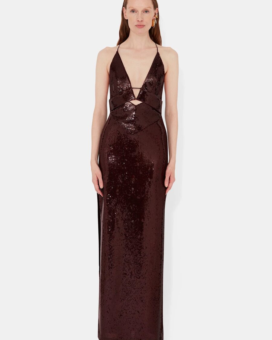SEQUIN PRISM DRESS