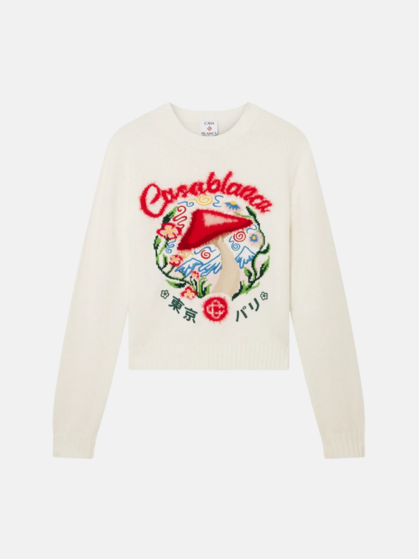 EMBROIDERED COTTON SWEATER