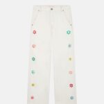 EMBROIDERED STRAIGHT LEG JEANS