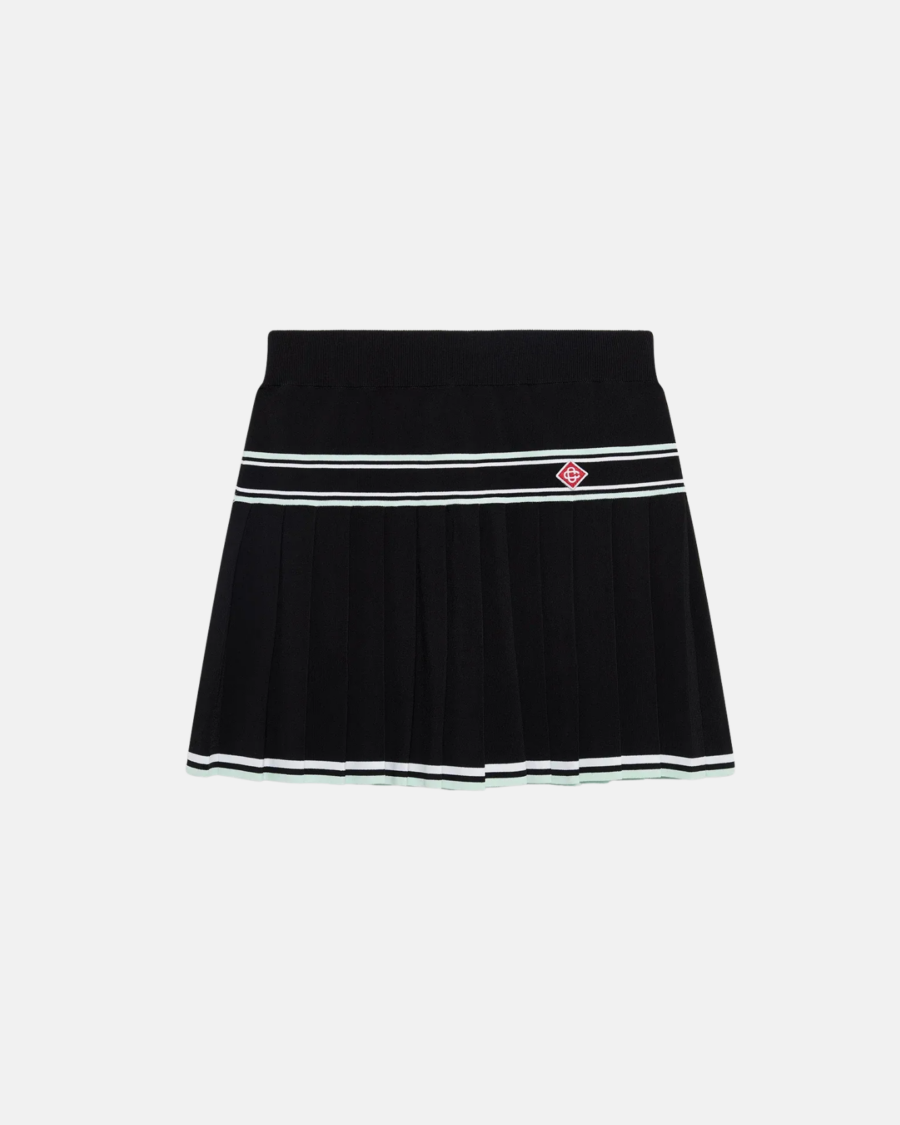 VISCOSE PLEATED MINI SKIRT