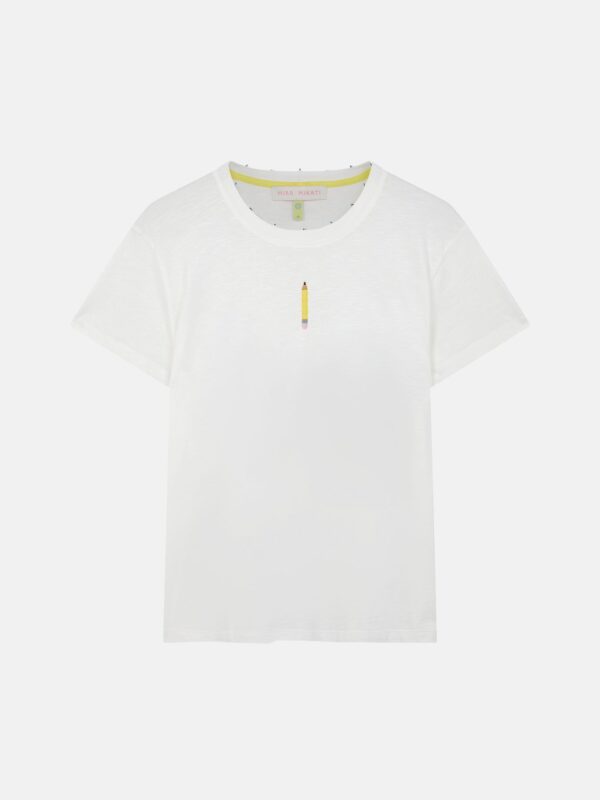 EMBROIDERED PENCIL TEE