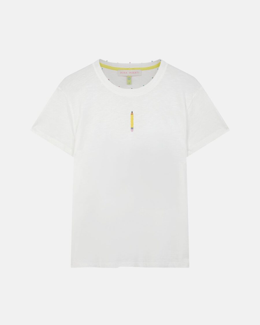 EMBROIDERED PENCIL TEE