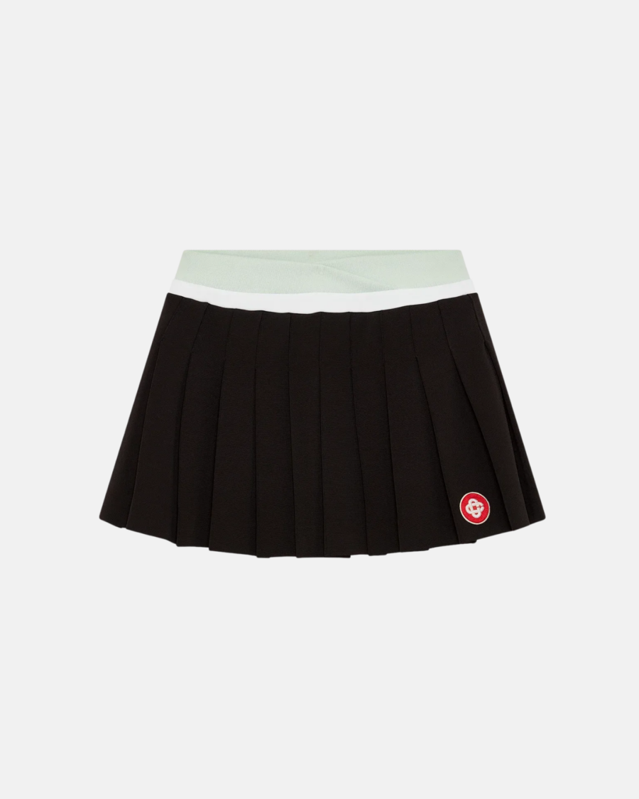 SCUBA PLEATED SKIRT