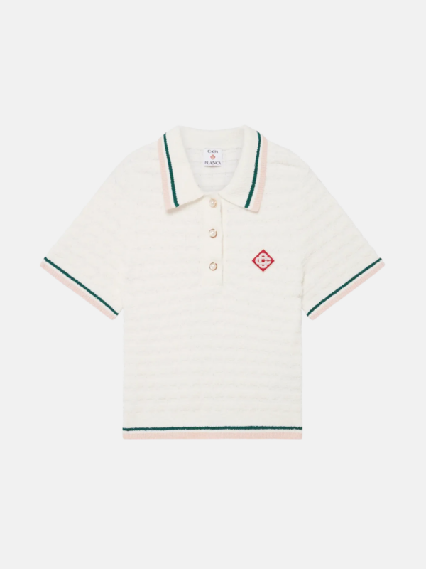 COTTON BOUCLÉ POLO SHIRT