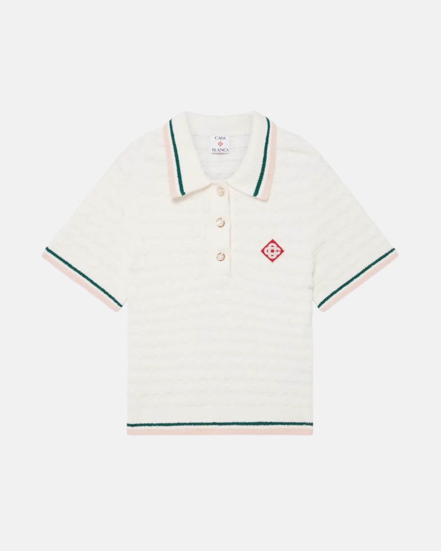 COTTON BOUCLÉ POLO SHIRT