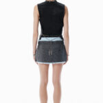 WOOL BLEND MINI SKIRT