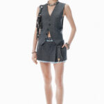 WOOL BLEND MINI SKIRT