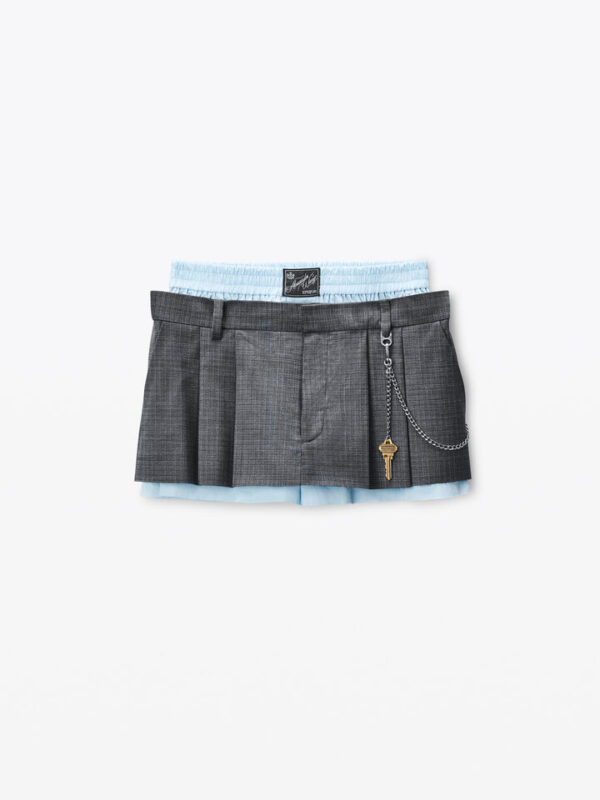 WOOL BLEND MINI SKIRT
