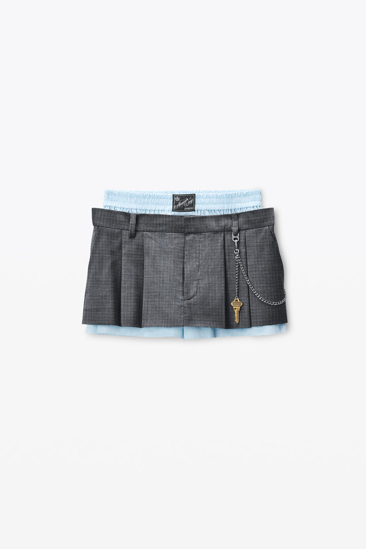 WOOL BLEND MINI SKIRT