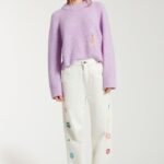 EMBROIDERED STRAIGHT LEG JEANS