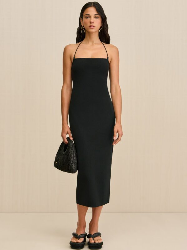 MELVILLE HALTER KNIT DRESS