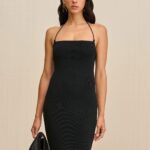 MELVILLE HALTER KNIT DRESS