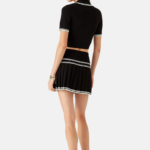 VISCOSE PLEATED MINI SKIRT