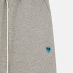 EMBROIDERED HEART CUTOUT JOGGING