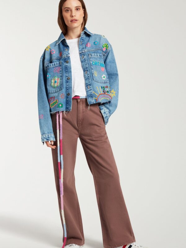 STRAIGHT LEG JEANS WITH BELT