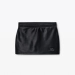 SATIN FAILLE LOGO MINI SKORT