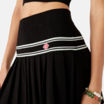 VISCOSE PLEATED MINI SKIRT