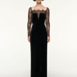 LACE AND VELVET GOWN
