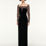 LACE AND VELVET GOWN