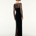 LACE AND VELVET GOWN