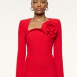 FLOWER DETAIL MIDI DRESS