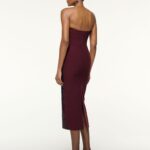 ASYMMETRICAL FOLD DIAMANTE DRESS