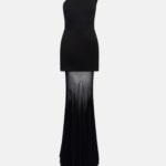 STRUCTURED UPPER AND TULLE SKIRT GOWN