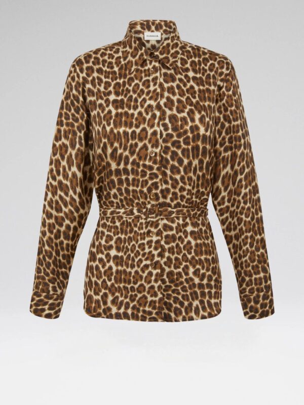 SATIN SHIRT WITH BELT