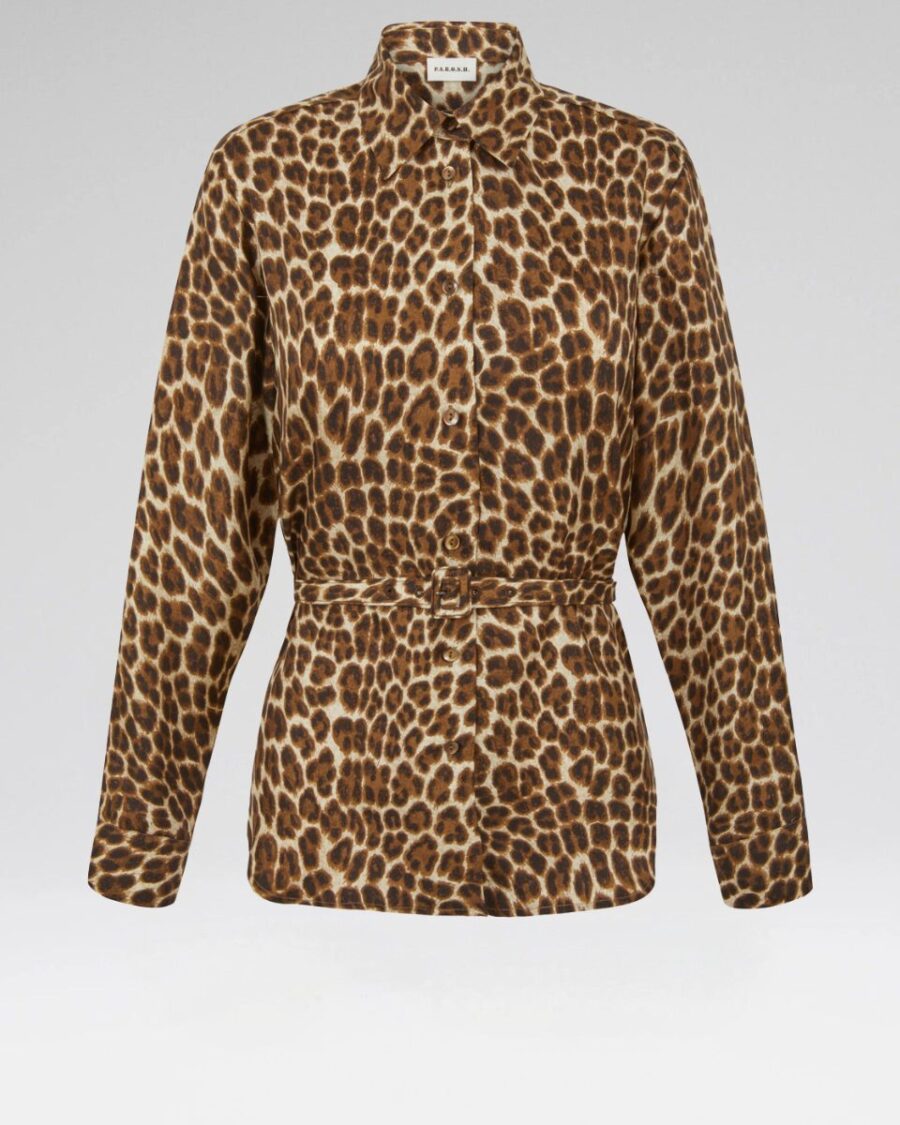 SATIN SHIRT WITH BELT