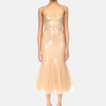 SEQUIN AND TULLE CAMI MIDI DRESS