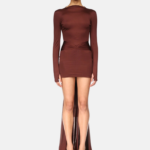 GATHER DETAIL AND TRAIN MINI DRESS
