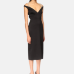 CRYSTAL STRAP DETAIL MIDI DRESS
