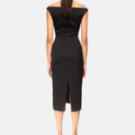 CRYSTAL STRAP DETAIL MIDI DRESS