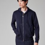LYOCELL COTTON ZIPPED SWEATSHIRT