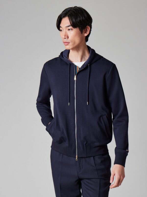 LYOCELL COTTON ZIPPED SWEATSHIRT