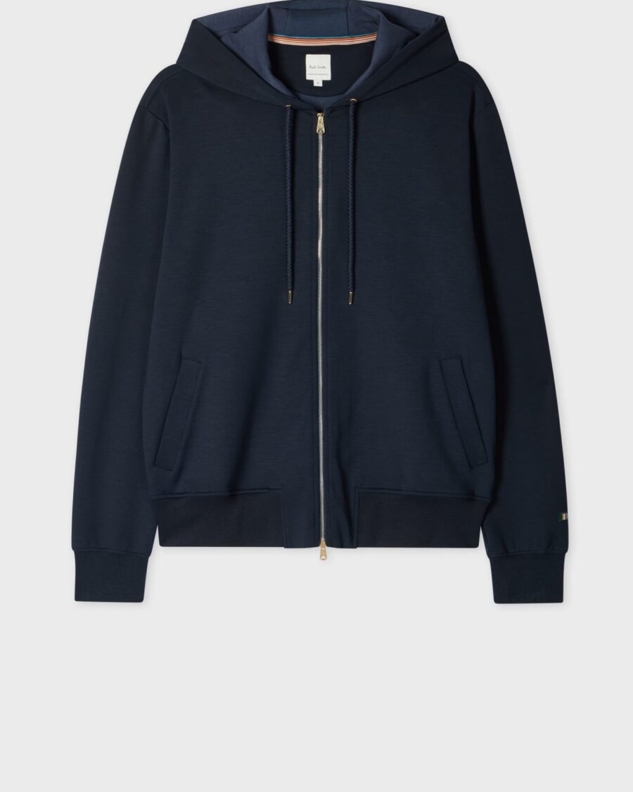 LYOCELL COTTON ZIPPED SWEATSHIRT