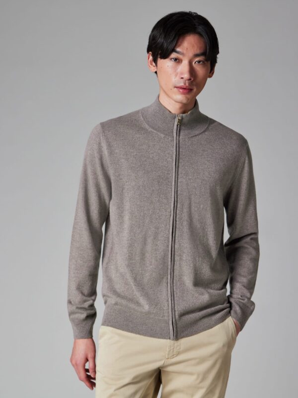 CASHMERE FULL ZIP CARDIGAN