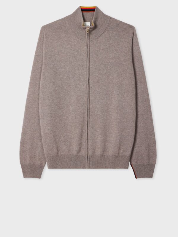 CASHMERE FULL ZIP CARDIGAN