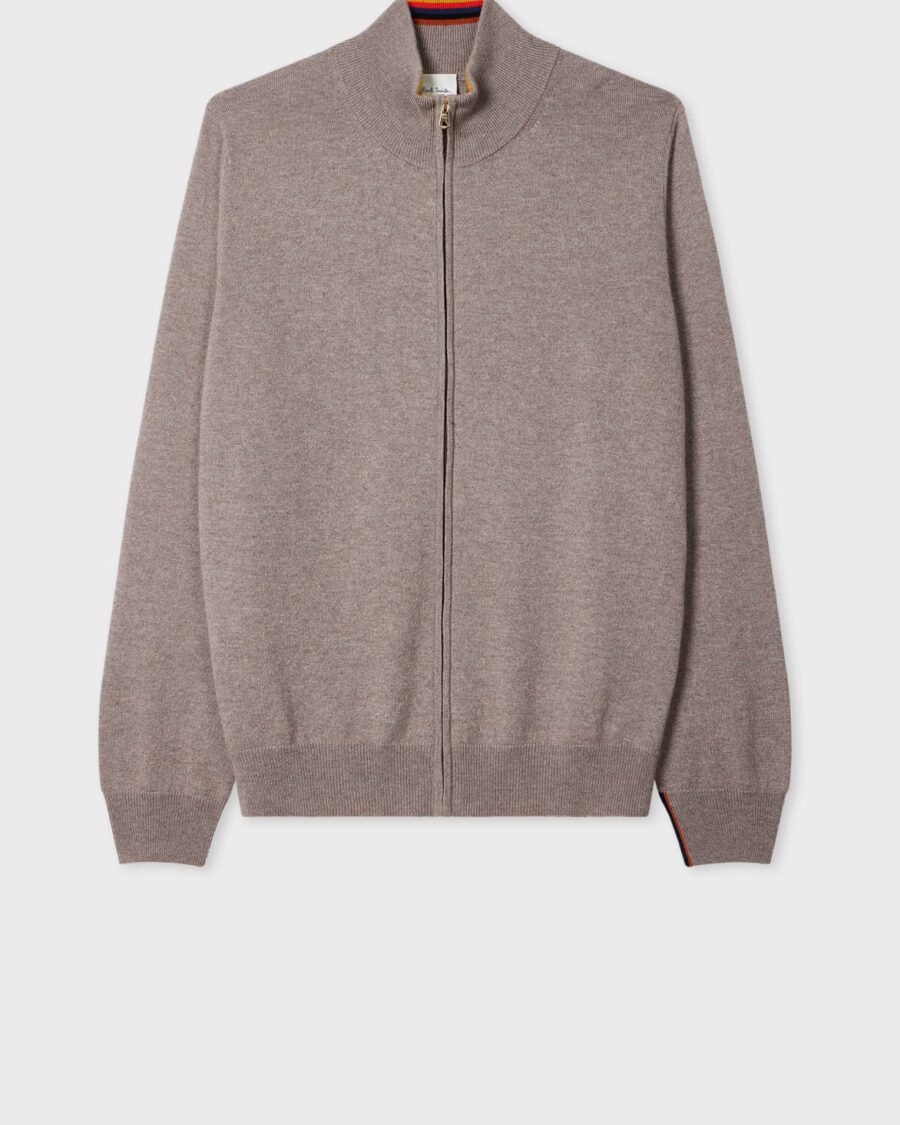 CASHMERE FULL ZIP CARDIGAN