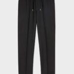SLIM FIT DRAWSTRING WOOL PANTS