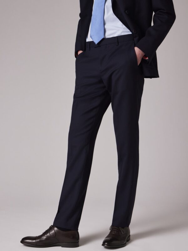 SLIM FIT WOOL PANTS