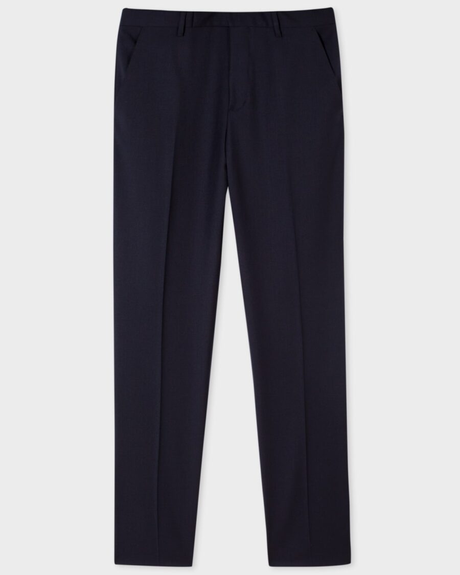 SLIM FIT WOOL PANTS